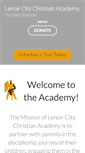 Mobile Screenshot of lenoircitychristianacademy.org